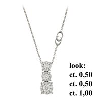 Collana Chimento Donna Bouquet in Oro bianco Diamante 0.67 Ct 1GHI100BB5450 - 1GHI100BB5450